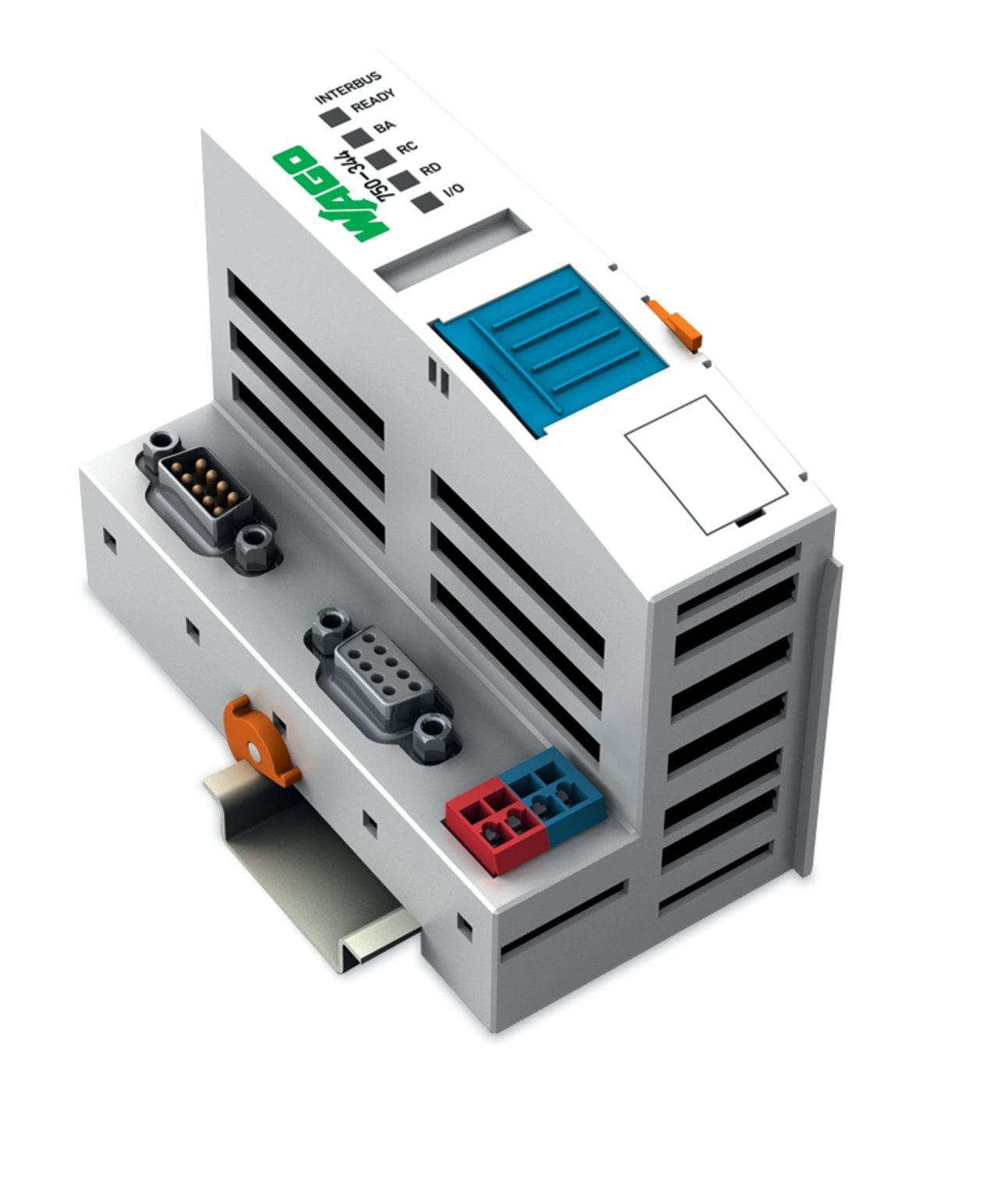 750-344 Fieldbus Coupler, 3.811 in H x 1.949 in W x 2.831 in D, Polycarbonate/Polyamide 6.6, Light Gray