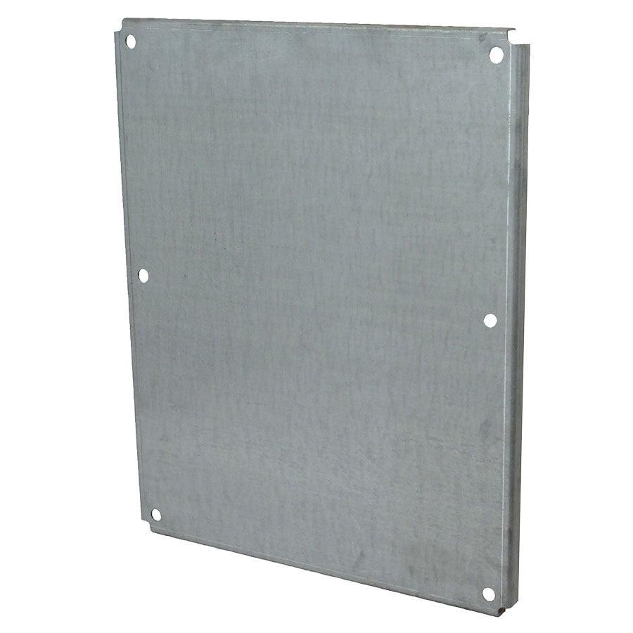 PG2420 Rectangular Enclosure Back Panel, 17 in W x 21 in H, Galvannealed Steel, Silver