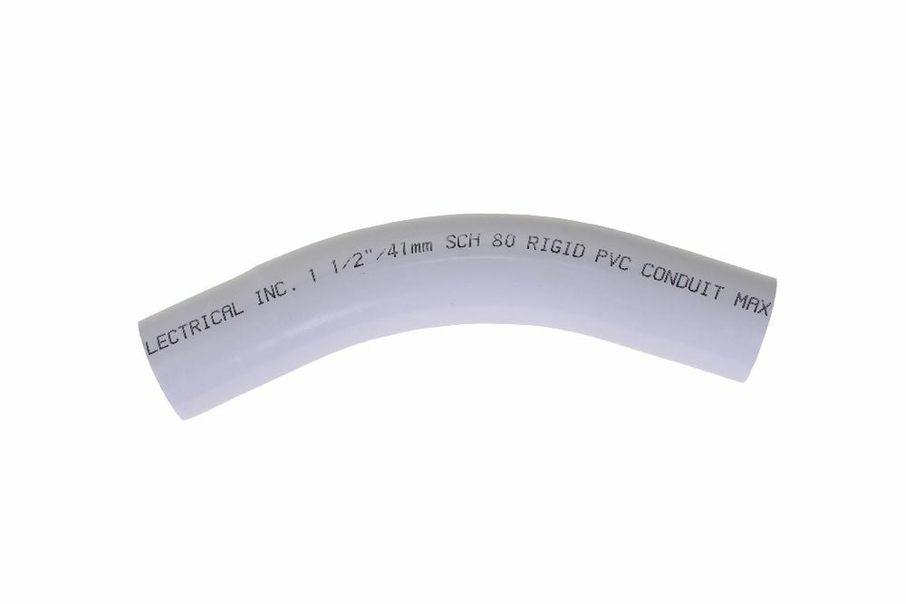 068813 Scepter Spigot Standard Radius Conduit Elbow, 1-1/4 in Trade, 45 deg, PVC
