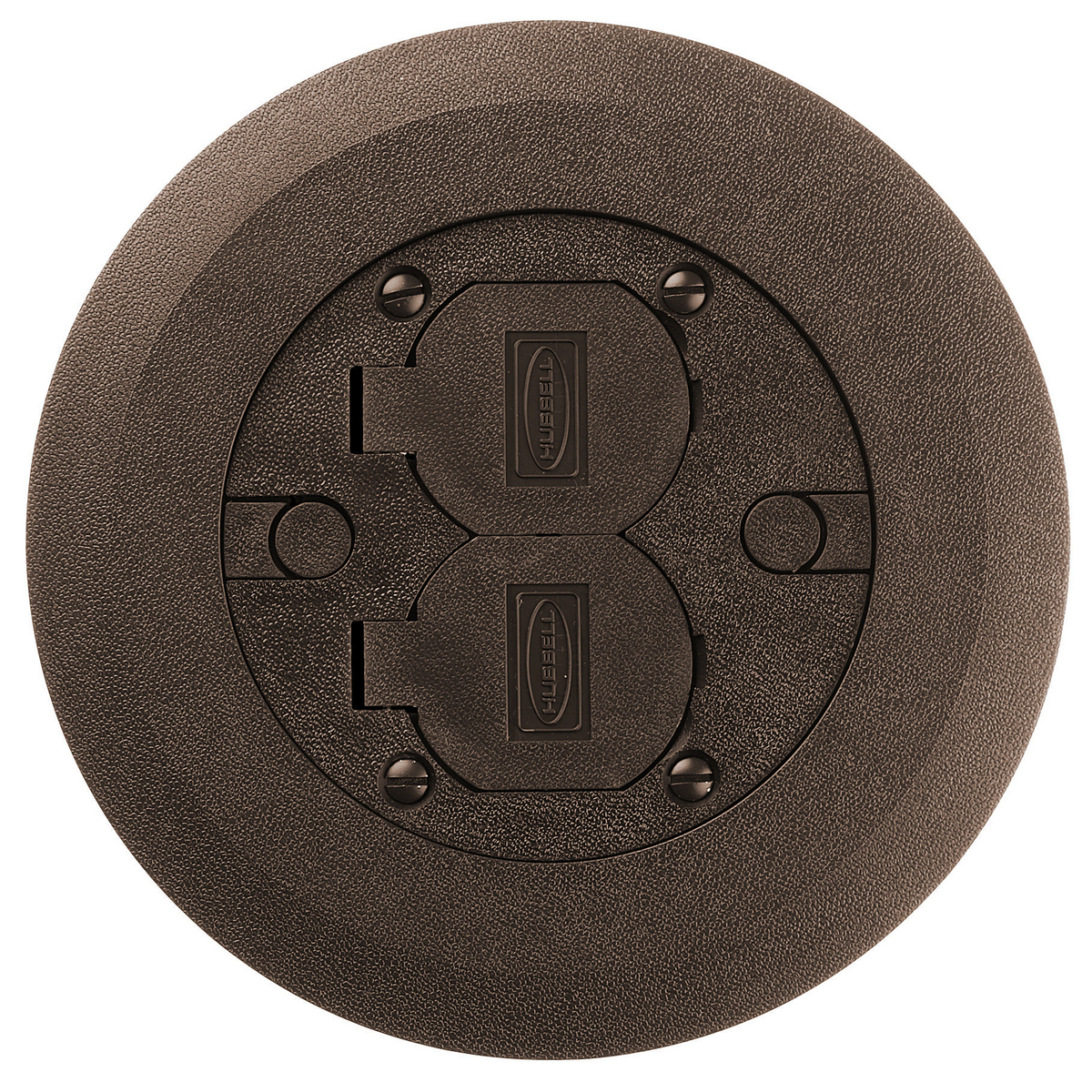 PFBCBRA Flush Style Molded Non-Metallic Standard Cover and Flange Assembly, 6-1/4 in Dia, 6-1/4 in L x 6-1/4 in W x 0.56 in D, Thermoplastic/ABS
