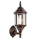 The Chesapeake(TM) 17in; 1 light outdoor wall light with clear beveled glass Tannery Bronze. The Chesapeake withstands any rough exterior weather conditions and is perfect outdoors.