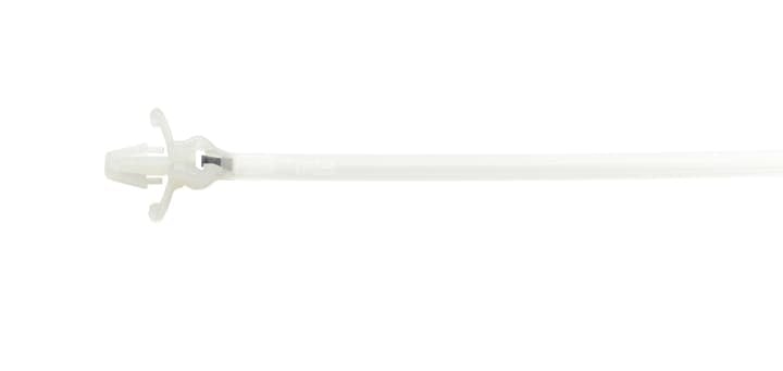 TY38M Ty-Rap Push Mount Cable Tie, 7.3 in L x 0.19 in W x 0.04 in THK, Nylon/Polyamide 6.6