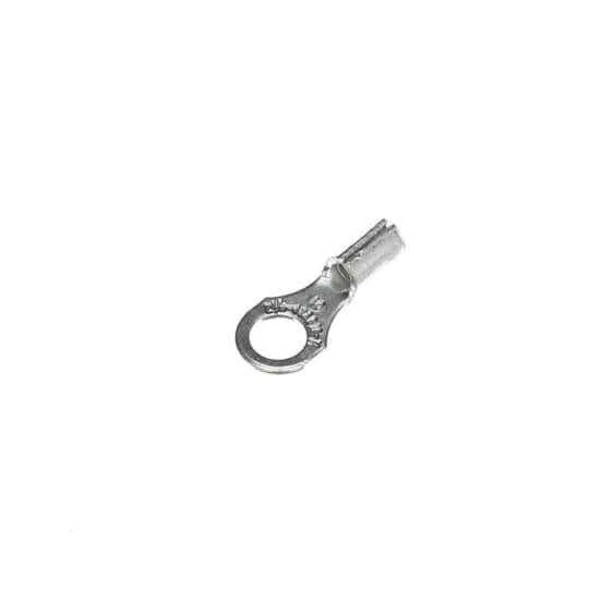 B87 Sta-Kon B Series Non-Insulated Ring Terminal, 18 to 14 AWG Conductor, 3/4 in L, Serrated Barrel, Copper, Metallic