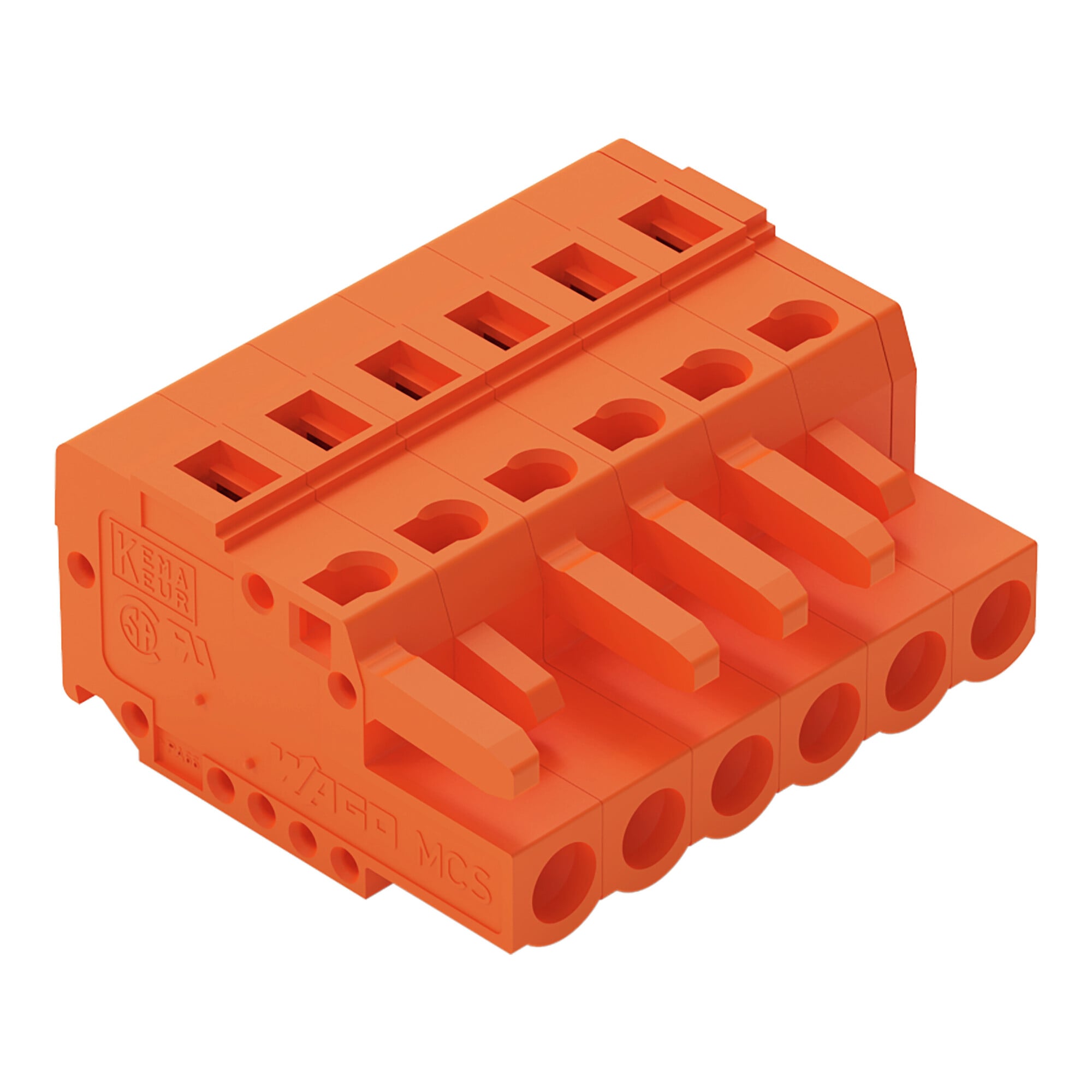 231-306/026-000 Operating Tool 1-Conductor Female Connector, 630 V, 16 A, 28 to 12 AWG Wire, 6 Poles