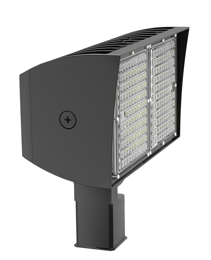 PIPXL100SF/D10 Floodlight With 0 to 10 VDC Dimming Driver, LED Lamp, 111 W Fixture, 120 to 277 V AC, Bronze Housing