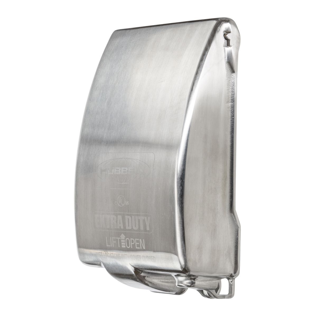 HBLSS26WIS HBL Outlet Box Cover, GFCI/Duplex/Single Receptacle Cover, Stainless Steel
