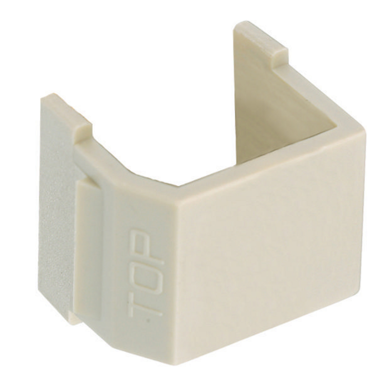 SFSBEI10 Keystone Standard Blank Connector, Snap-Fit Mount, 1000 V RMS/1414 V DC, 100 Ohm Contact Resistance, Plug-N-Play Connection, Electric Ivory
