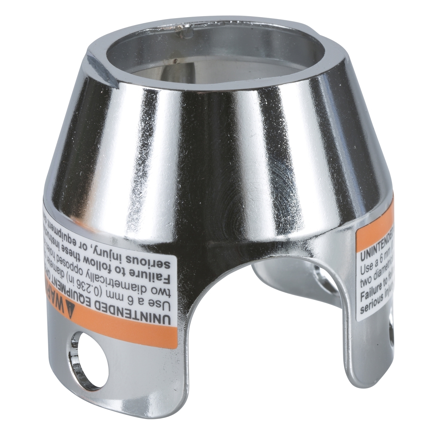 ZBZ1600 Harmony ZB4 Padlockable Pushbutton Guard, For Use With 40 mm Dia Mushroom Head, 22 mm, Metal, Chrome