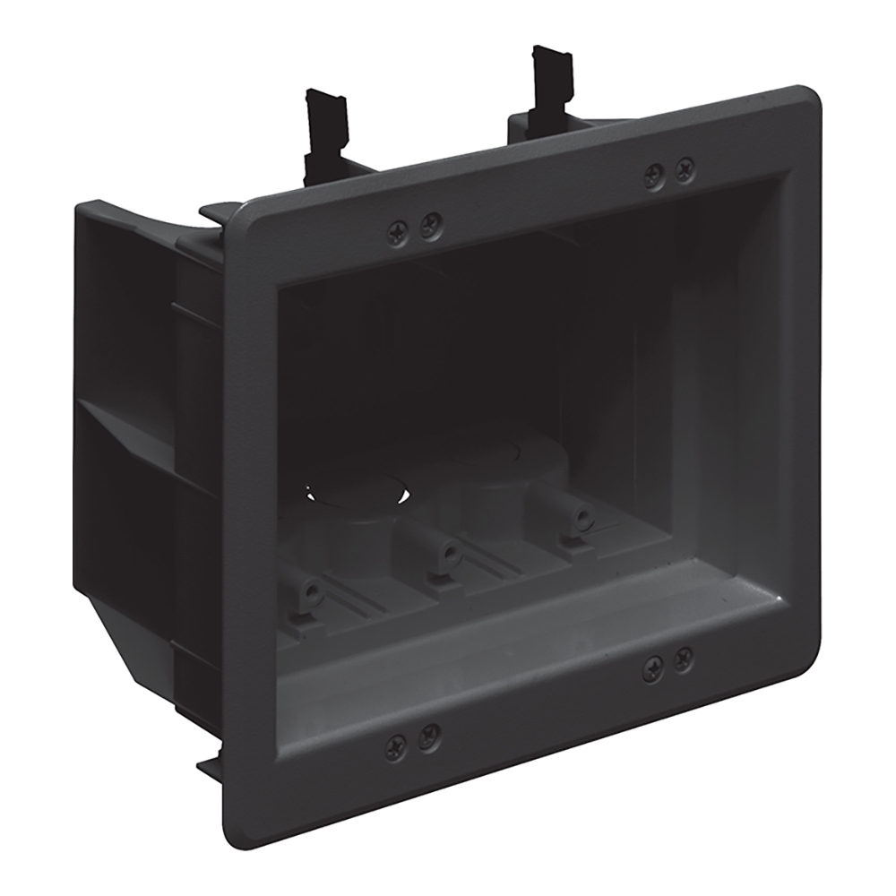 DVFR3BL InBox Power/Low Voltage Combination Box, Plastic, 49.3 cu-in Capacity, 3 Gangs
