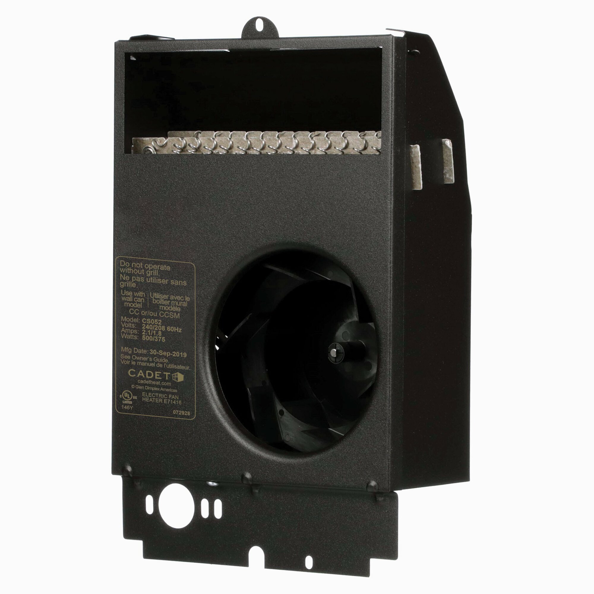 CS152 Com-Pak Electric Heater Assembly, 1.5 kW, 208/240 V AC