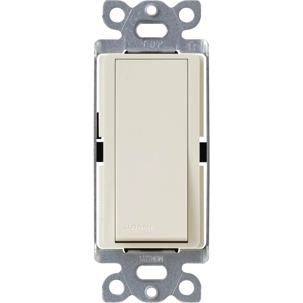 CA-3PSNL-LA Claro On/Off Rocker Switch with Locator Light, 1 Pole/3-Way, 15 Amp, Gloss, Light Almond