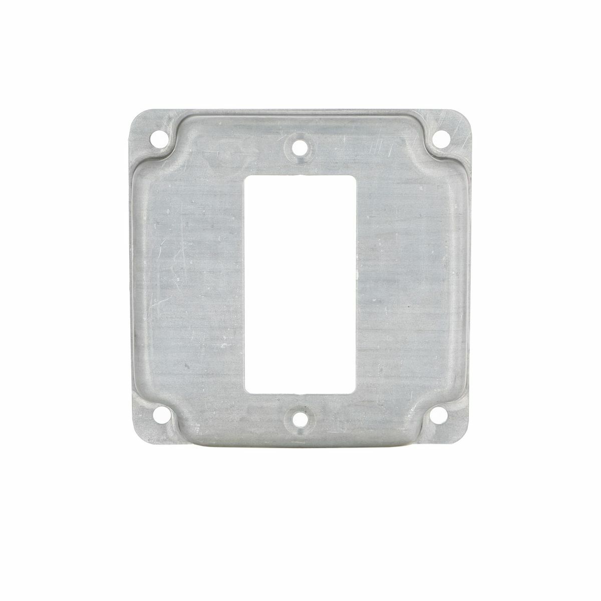 808C Square Exposed Work Cover, 4.19 in L x 4.19 in W x 1/2 in D, Steel