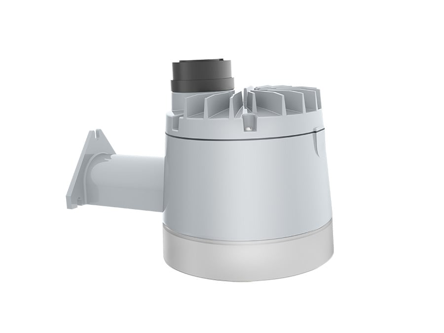 YBLED40/D10/5PR YardBlaster XL Dimmable Area Light With 5 Pin Receptacle, 42 W Fixture, 120 to 277 VAC, Silver Gray/Polyester Powder Coated Housing