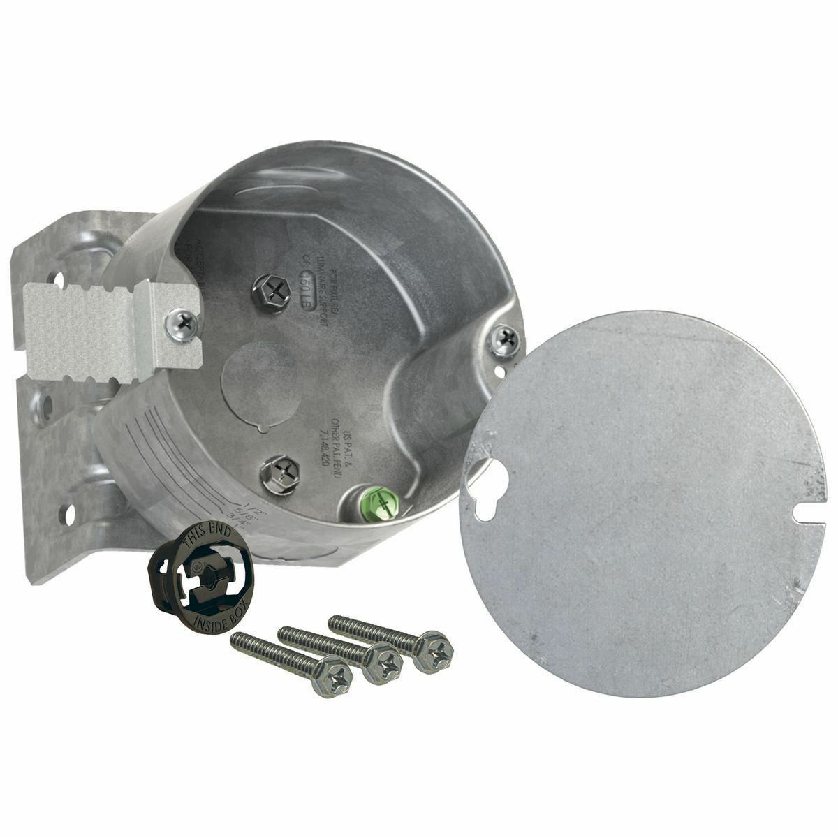 294-1 Ceiling Fan Box, Steel, 21.5 cu-in, 3 Knockouts