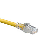 6AS10-15Y Atlast-X1 Patch Cord, Cat 6a, 26 AWG UTP Stranded Copper Conductor, 15 ft L Cord