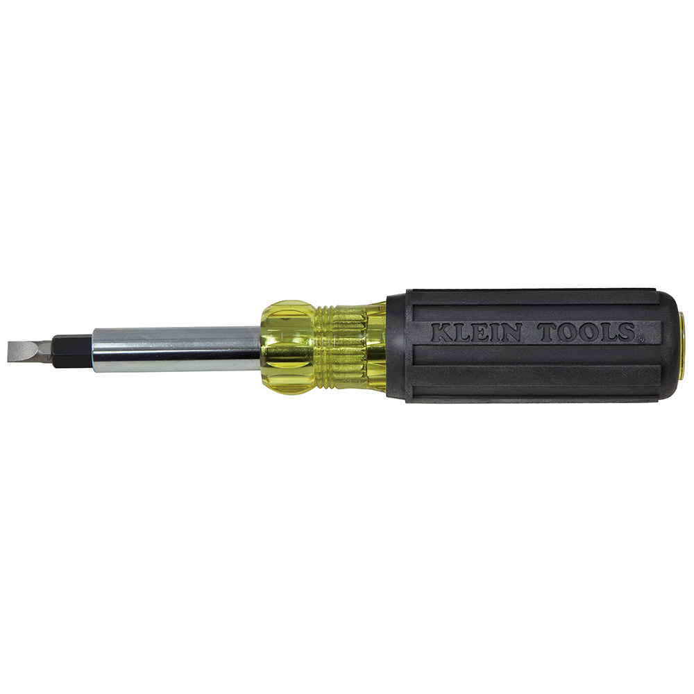 32557 10-in-1 Multi-Bit Heavy Duty Screwdriver, 7 Pieces, Cushion Grip Handle, Steel