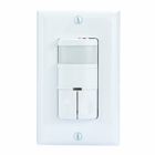 Commercial Grade Dual Load In-Wall PIR Occupancy/Vacancy Sensor, No Neutral Required, White