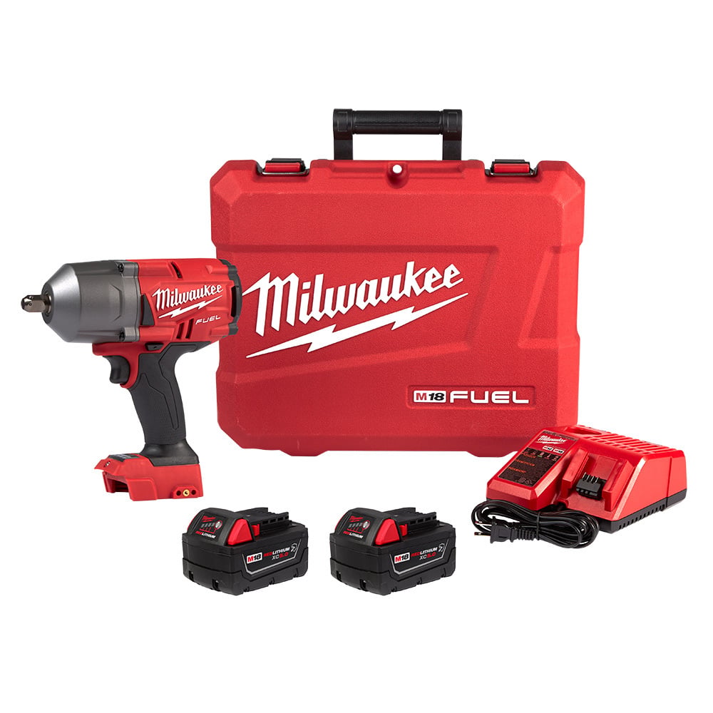 2766-22R M18 FUEL High Torque Impact Wrench, Square Drive, 750 ft-lb Torque Rating, 18 V, 8.1 in OAL