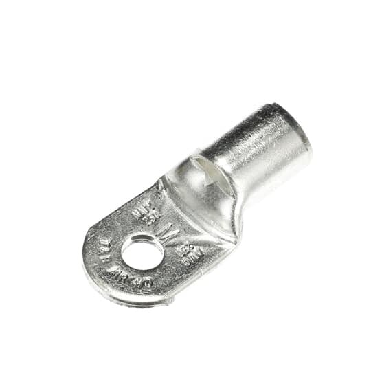 M250-38 Sta-Kon M Series Non-Insulated Ring Terminal, 250 kcmil Conductor, 2.4 in L, Tubular Barrel, Copper, Metallic