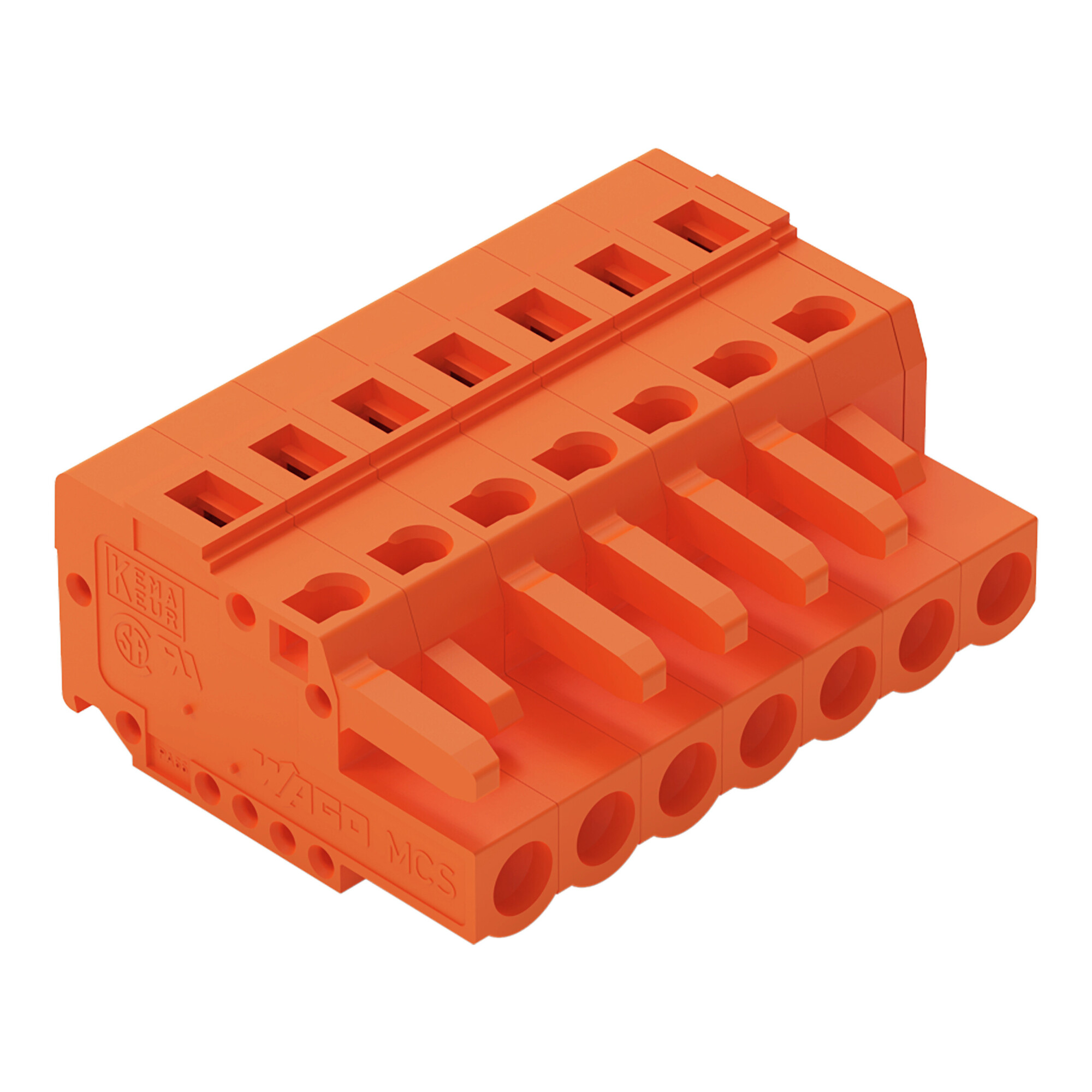 231-307/026-000 Operating Tool 1-Conductor Female Connector, 630 V, 16 A, 28 to 12 AWG Wire, 7 Poles