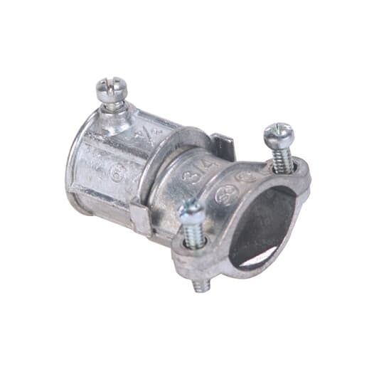 TX212 Steel City Combination Coupling, 3/4 in, For Use With EMT to Flex Set-Screw Conduits, Die Cast Zinc