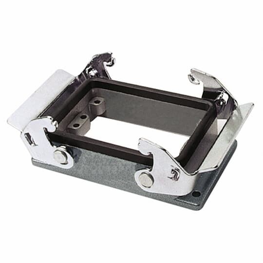 PB132A Pos-E-Kon A Series Double Lever Locking Panel Base, Rear, Panel Mount, Die Cast Aluminum