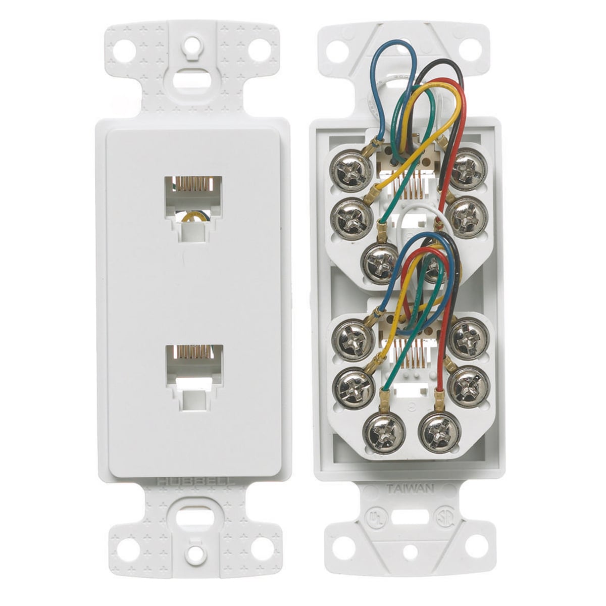 NS772W Standard Molded-In Decorator Frame, Screw Terminal Connection, Screw Mount