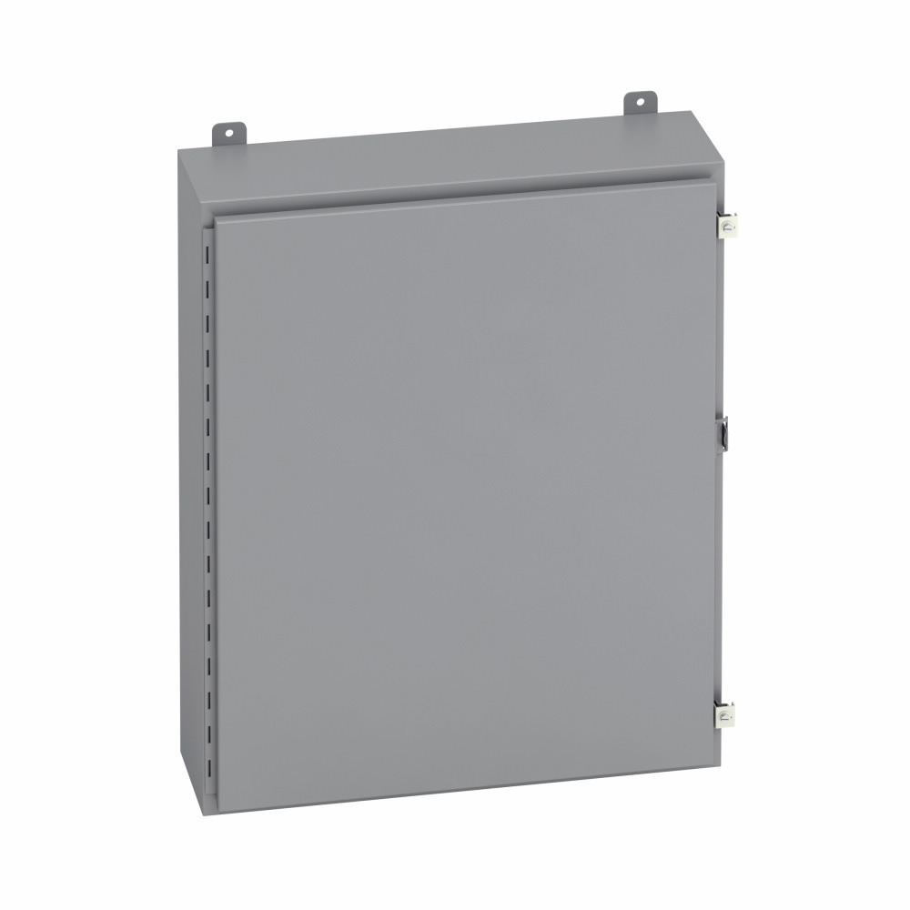 363612-12 1-Door Electrical Enclosure, 36 in W x 12 in D x 36 in H, NEMA 12/IP65 NEMA Rating, Carbon Steel