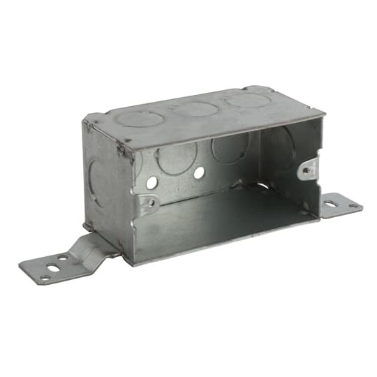104-W-FB-1/2 Steel City Welded Style Device/Handy Box, Steel, 15.6 cu-in Capacity, 1 Gangs, 1 Outlets, 5 Knockouts