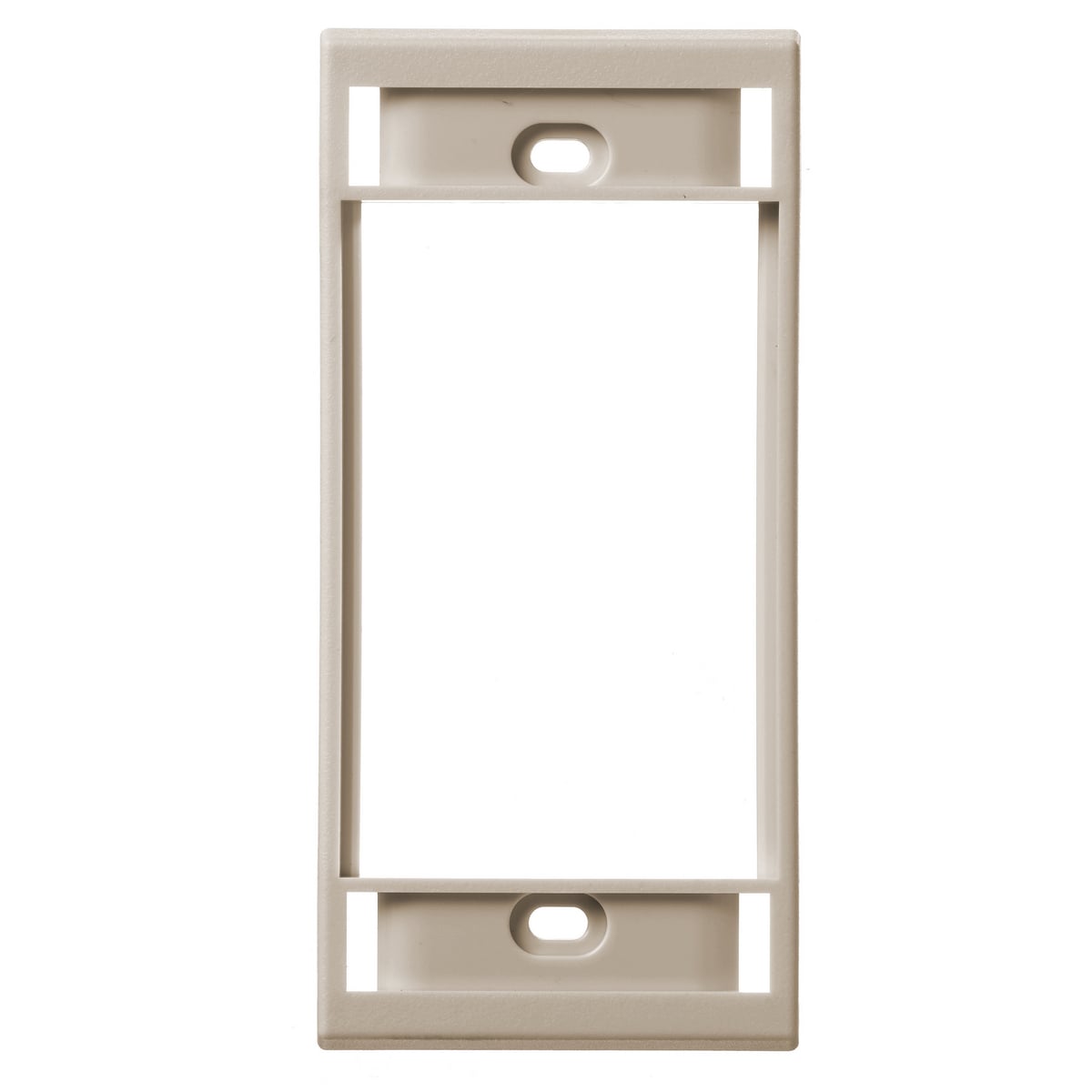 KPIMBZAL KP Series 1-Gang Non-Metallic Standard Bezel Frame, For Use With PlugTrak PT1/PP1/PL1/PW1/PW2/PB2/PB3/PS3 Raceways, Plastic, Almond