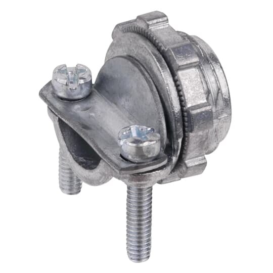 XC-280 Steel City Clamp Type Cable Connector, 3/8 in Trade, 1/2 in Knockout, 0.18 to 0.64 in Cable Openings, Die Cast Zinc