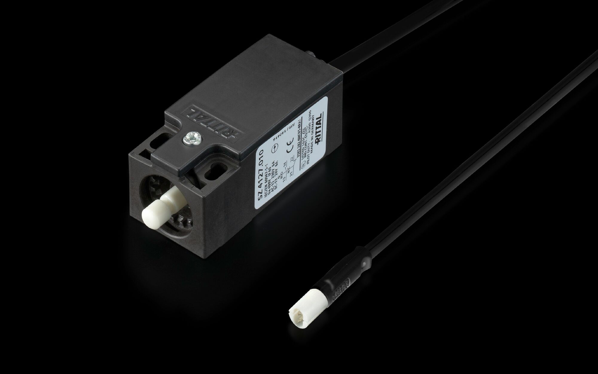 2500470 Door Operated Switch, For Use With LED System Light, 230 V AC/24 V DC, 1 A, 18 AWG, Black