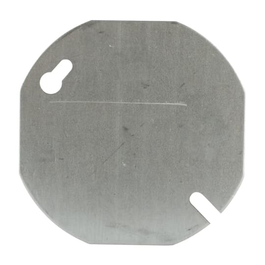 24C1-25 Steel City Outlet Box Cover, 3-1/2 in L x 3-1/2 in W, Blank/Flat Cover, Steel