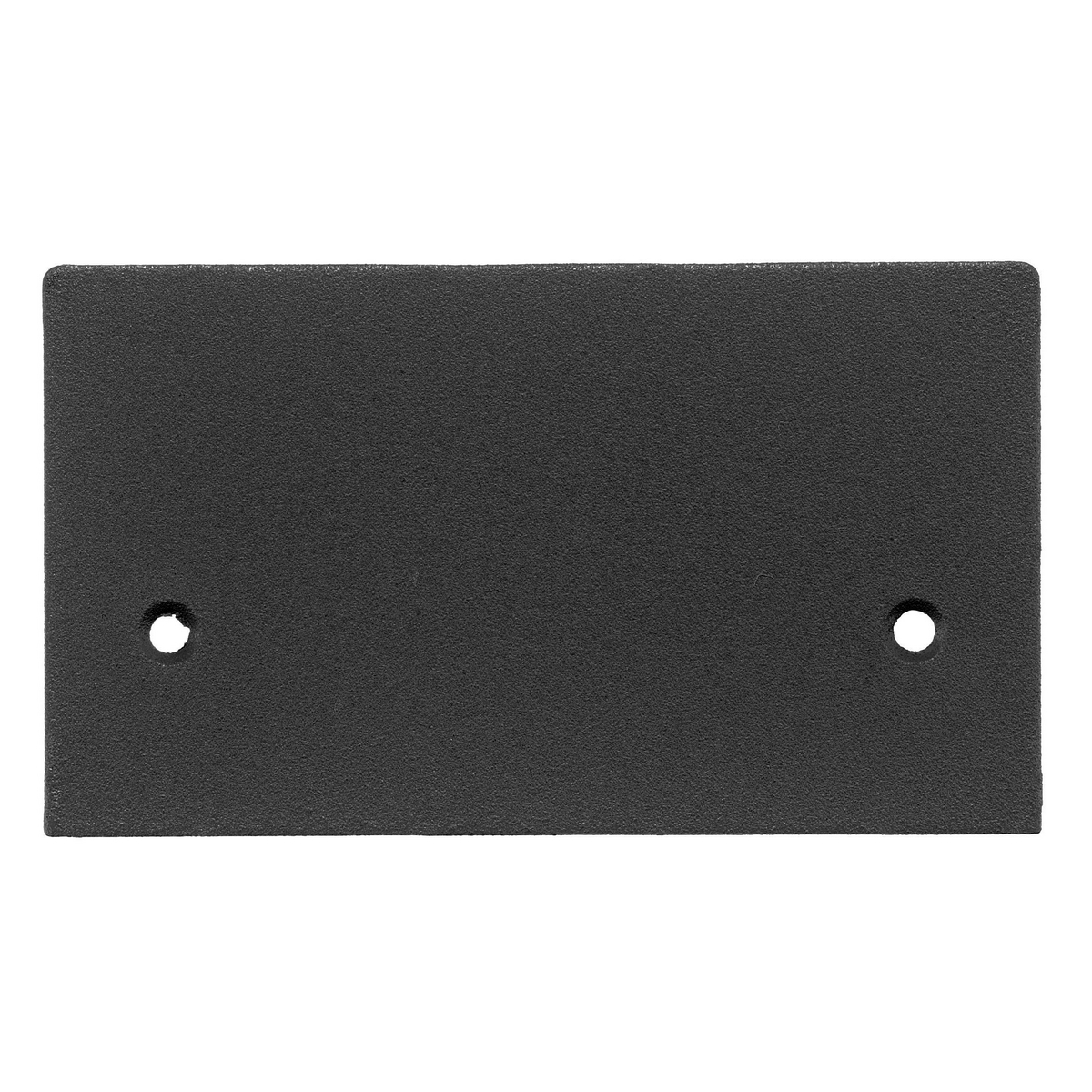 SS2309BBKA Pedestal Blank Standard Sized Pedestal Face Plate, 4.39 in L x 2.52 in W, Aluminum