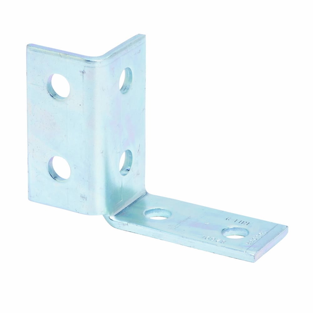 B269LZN Left Hand Single Corner Wing Connection, 6 Holes, 3-5/16 in L x 5-3/8 in W, Steel