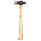 Ball Peen Hammer, Hickory, 11-1/2-Inches, Forged high-carbon steel head is hardened for additional durability