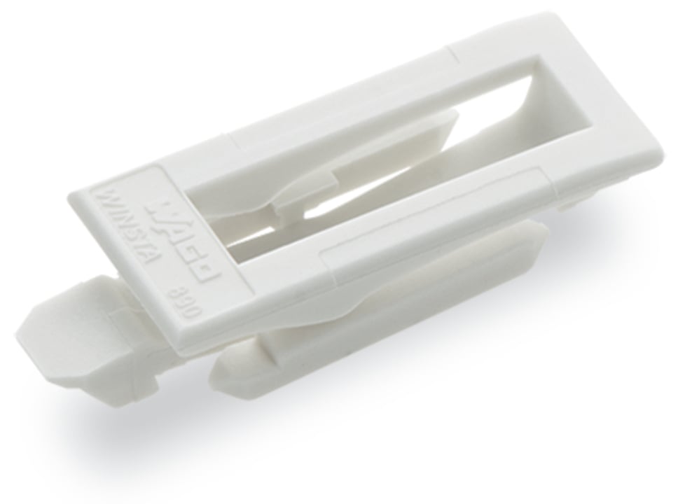 890-121 Lever Lock, For Use With Flying Leads, 0.018 MJ Fire Load, Polyamide, White
