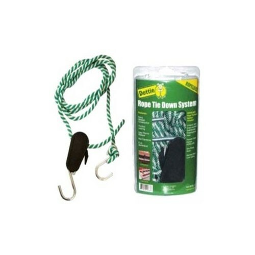 RTL10 Rope Lock Tie Down, 3/8 in Dia x 10 ft, Polypropylene Body, Stainless Steel Hardware