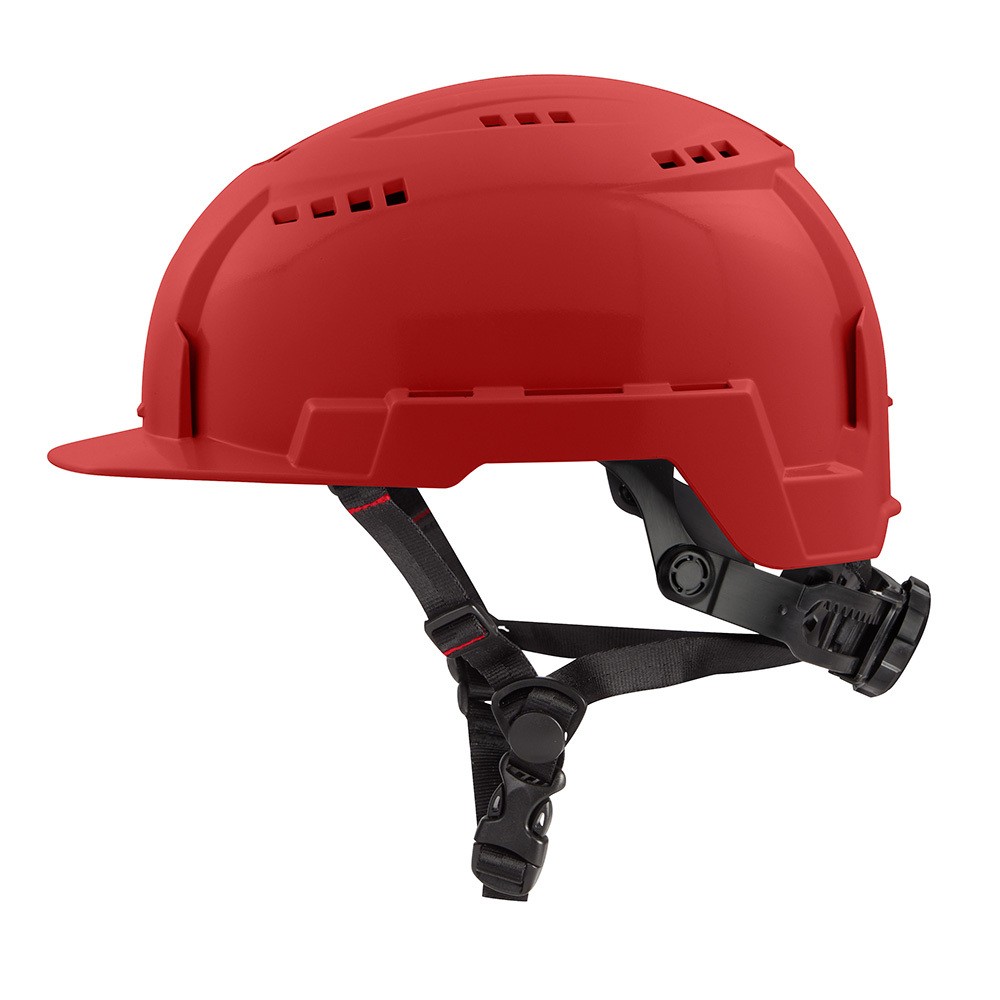 48-73-1328 Adjustable Front Brim Safety Helmet, LEXAN Polycarbonate, Padded Suspension, ANSI Electrical Class Rating: Class C, ANSI Impact Rating: Type II, Swing Wheel Ratchet Adjustment