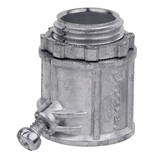XC-221 Steel City Non-Insulated Conduit Connector, 1/2 in Trade, 0.74 to 0.94 in Cable Openings, Die Cast Zinc