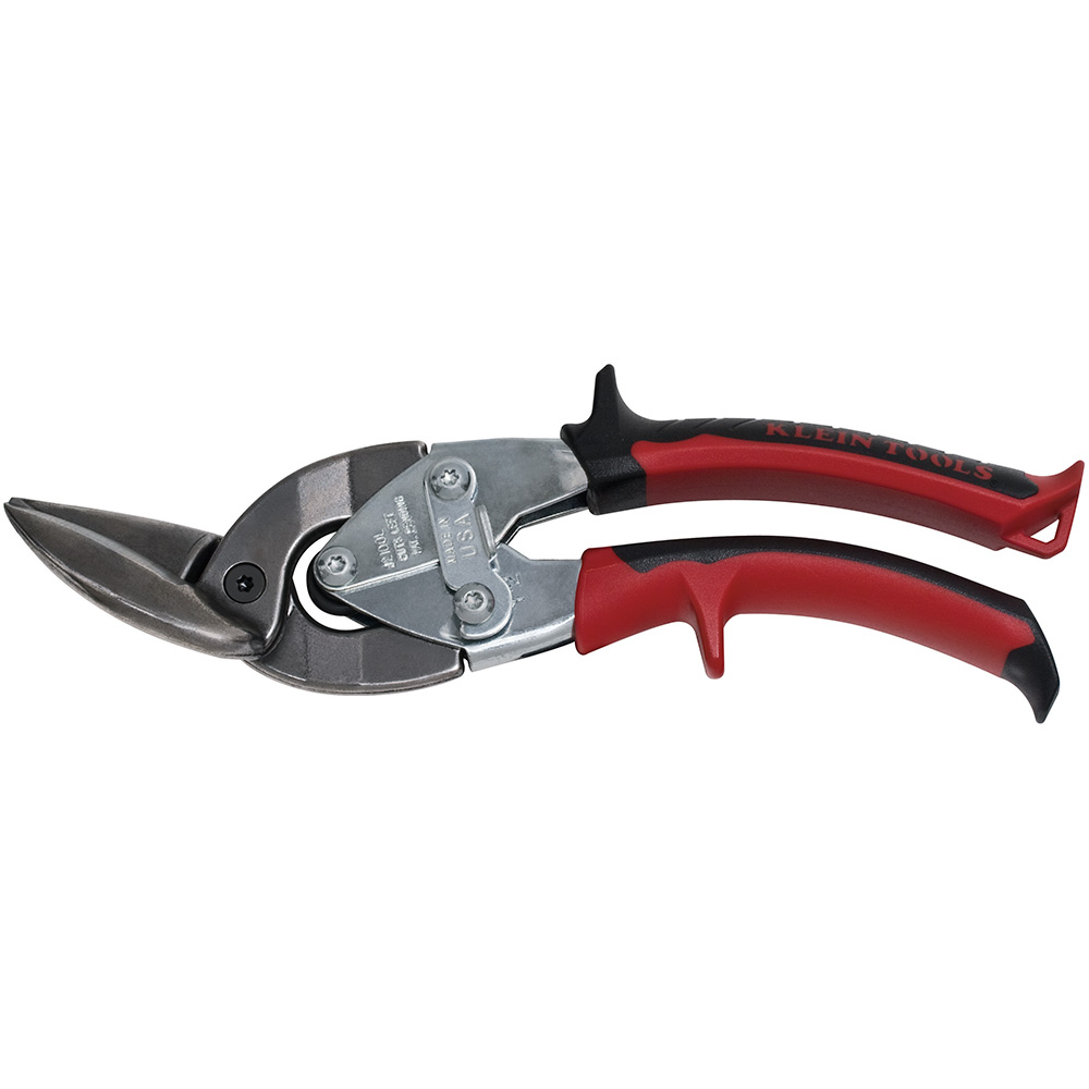 J2100L Journeyman Left-Cutting Offset Self-Opening Journeyman Snip, 18 to 22 ga Cutting, 1-1/4 in L of Cut, Left/Straight Snip, Steel Blade
