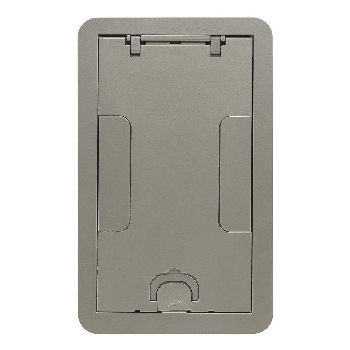 24GCCVRNK Standard Floor Box Cover, 7-1/2 in Dia, 11.69 in L x 7.19 in W x 2.18 in D, Cast Aluminum