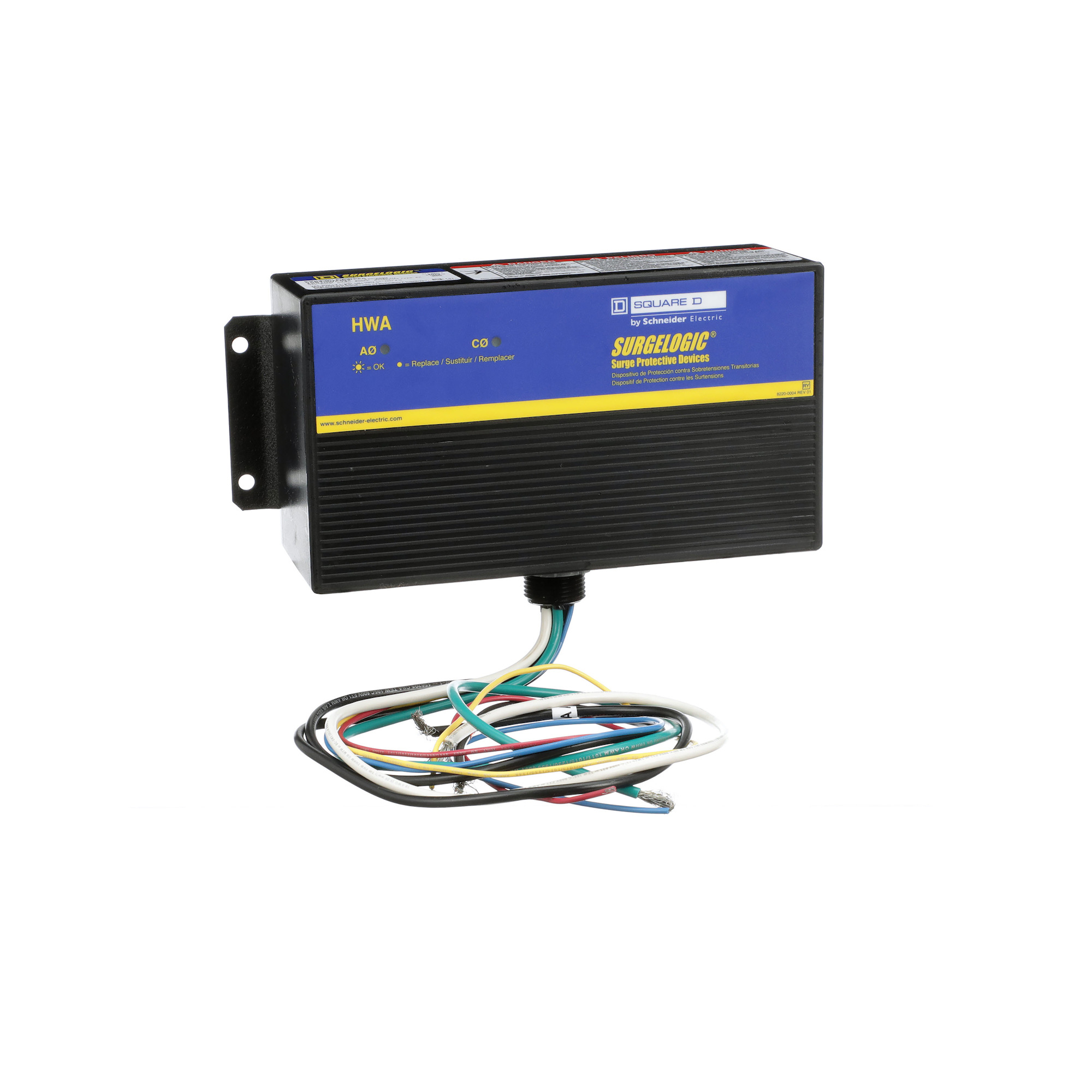 TVS1HWA80X Isolated Ground Surge Protective Device, 120/240 V AC, 200 kA SCCR, 1 Phase