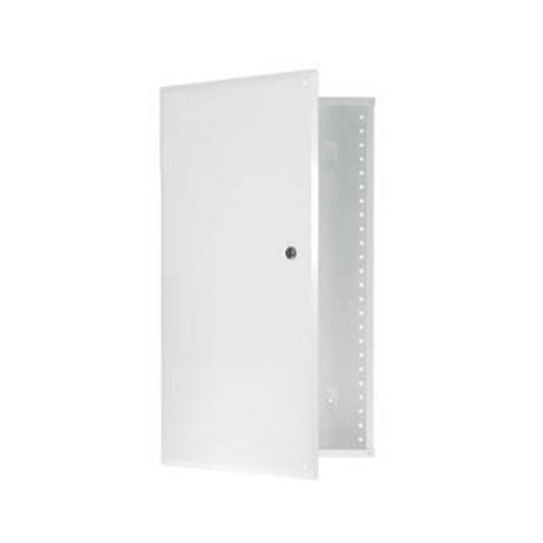 EN2050 Rear/Top Structured Wiring Enclosure, 14.3 in W x 3.7 in D x 20.1 in H, Cold Rolled Steel
