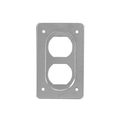 CIFS-6 Iberville FS Series Weatherproof Device Box Cover, 4-9/16 in L x 2-13/16 in W, Stamped Aluminum