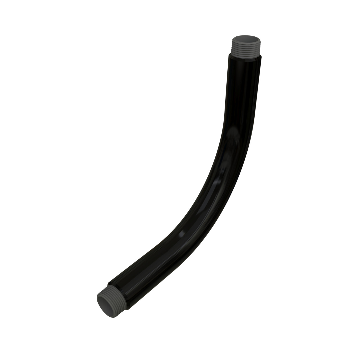 PV4024SW90 Special Radius Plain/Threaded End Conduit Sweep, 4 in Dia, 90 deg, 24 in Radius, Steel, Galvanized/PVC Coated