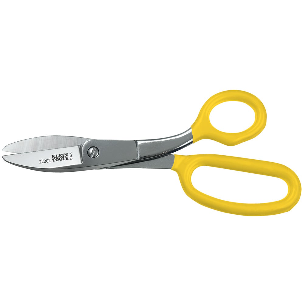 22002 Industrial High Leverage Utility Shear, 2 in L of Cut, 8-1/2 in OAL, Pointed Tip, Serrated Edge, Metal Blade, Right Hand