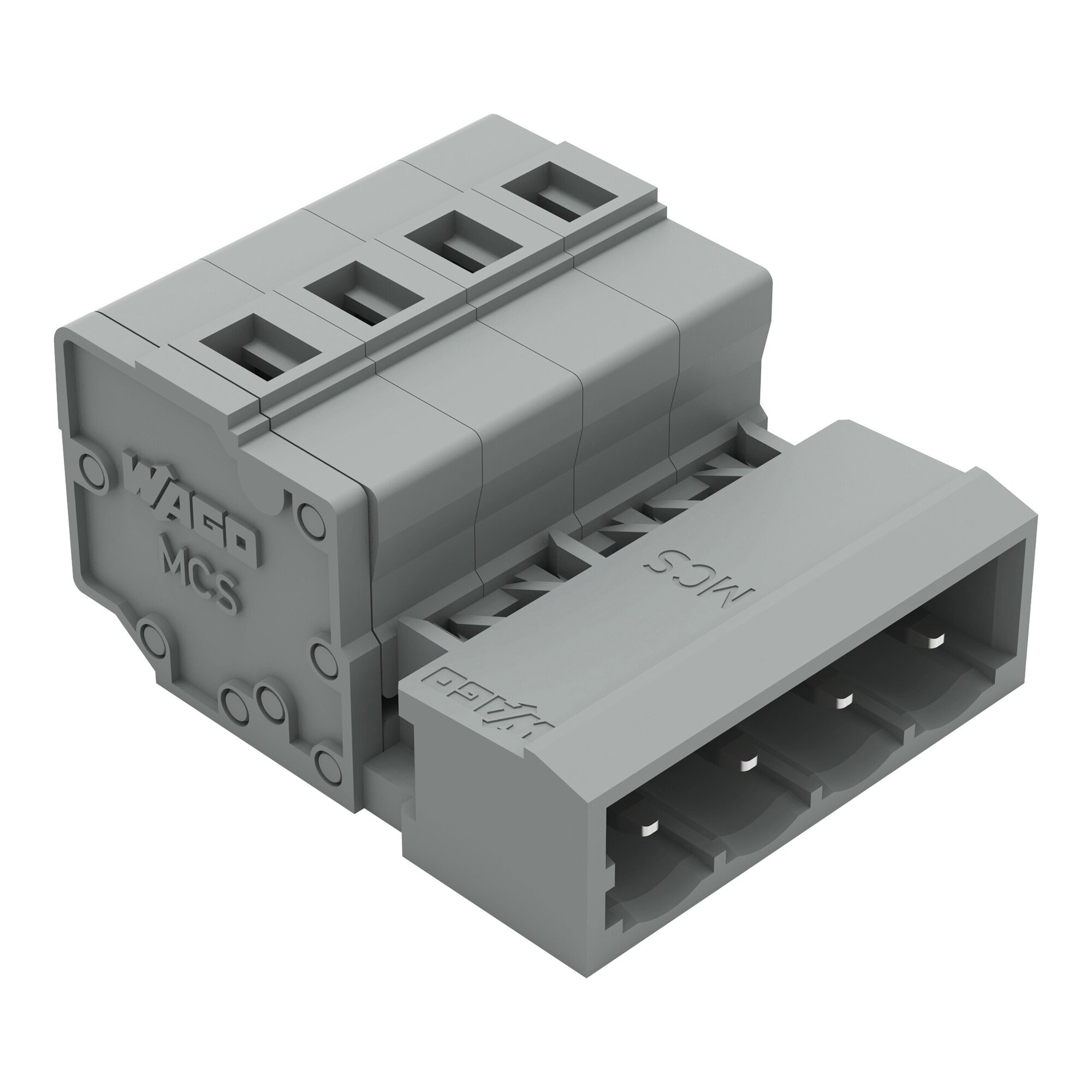 231-604 Operating Tool 1-Conductor Male Connector, 630 V, 12 A, 28 to 12 AWG Wire, 4 Poles