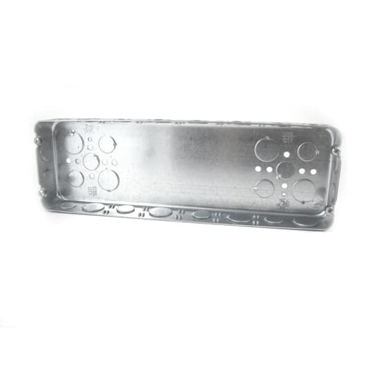 6G-1/2-3/4 Steel City Drawn Style Gang Box, Steel, 95 cu-in Capacity, 6 Gangs, 6 Outlets, 30 Knockouts