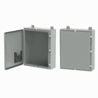 Continuous Hinge Enclosure with Clamps LP Type 4, 30x24x10, Gray, Mild Steel